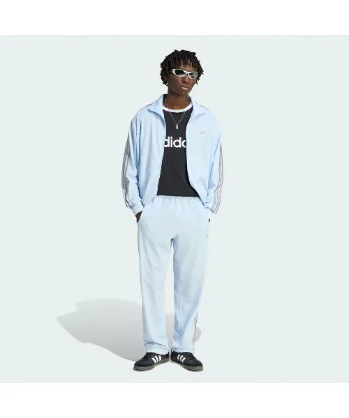 Тренировочная куртка Adidas Firebird синяя — фото 3