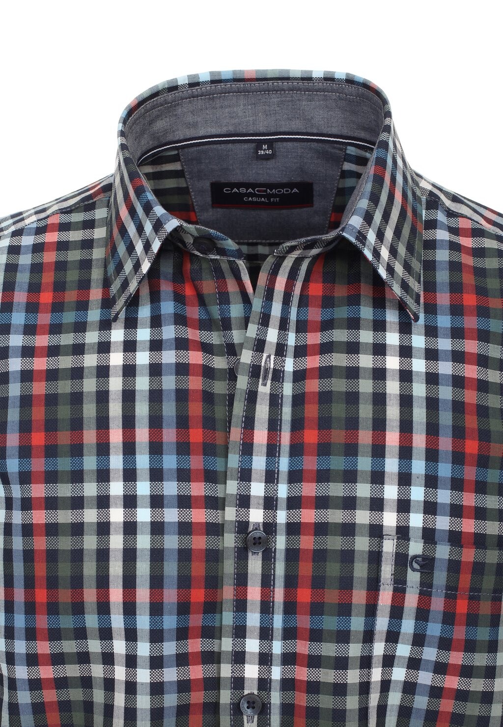 

Рубашка FREIZEIT KURZARM KARIERT CASUAL FIT CASAMODA, темно-зеленый