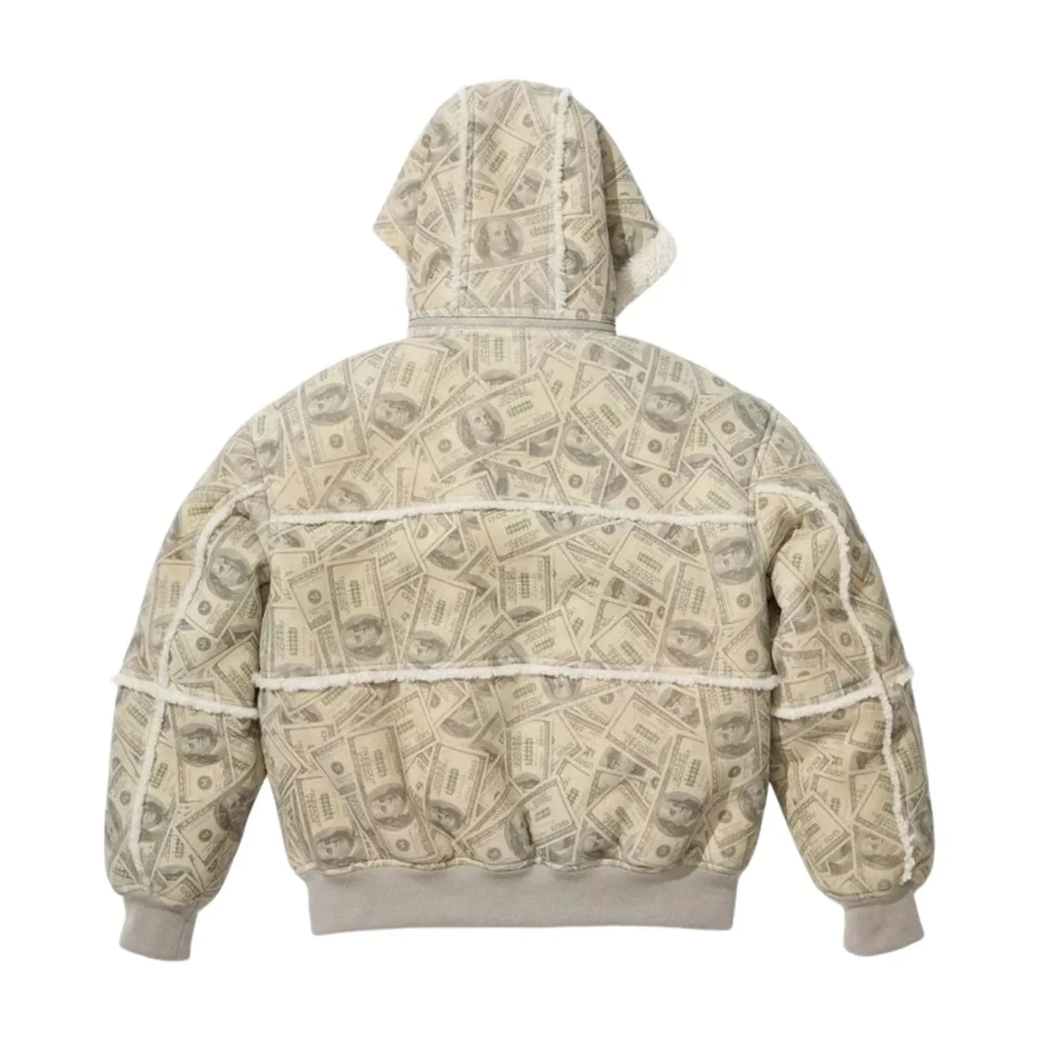 Куртка-бомбер Supreme x MM6 Maison Margiela с капюшоном и меховой отделкой, белая — фото 3