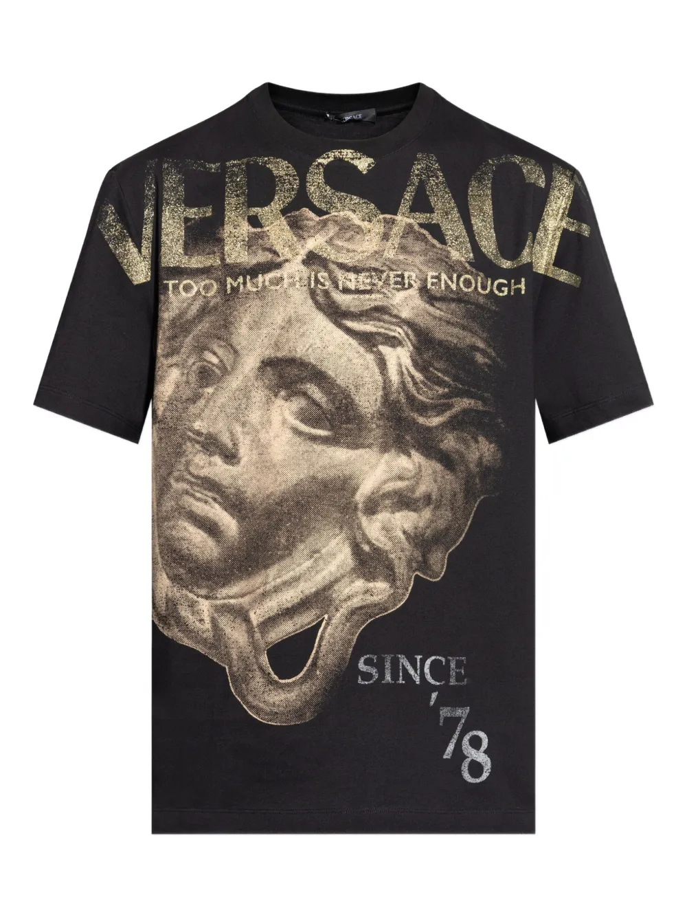 

Футболка с принтом Medusa VERSACE, черный