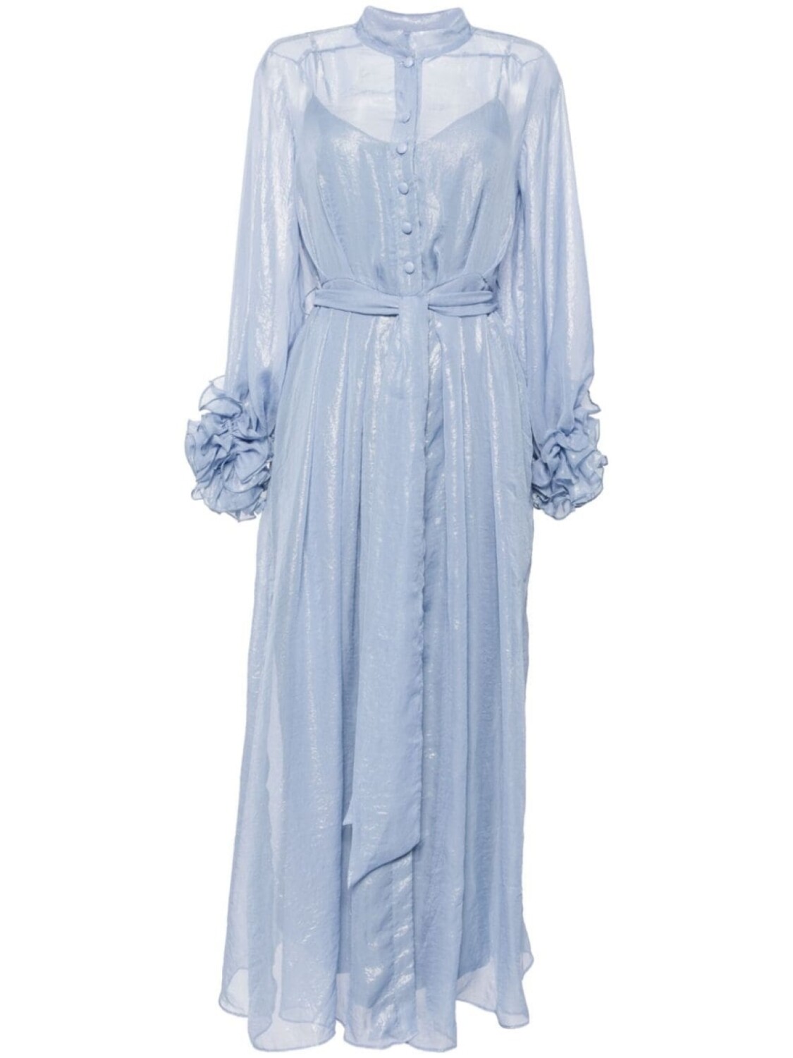 

Baruni плиссированное платье макси Esme, синий