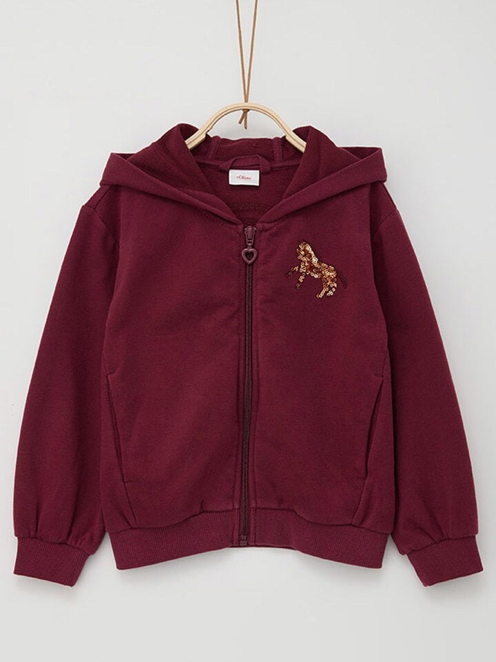 

Спортивная куртка s.Oliver Sweatjacke, бордо