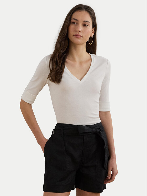 

Облегающая блузка 200815843001 Lauren Ralph Lauren, белый