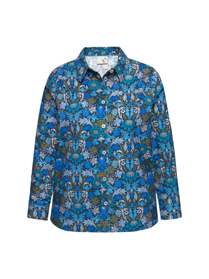 

Блуза Ulla Popken Hemdbluse, цвет marine