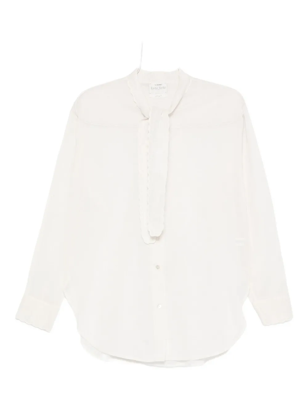 

Рубашка с оборками Forte Forte, белый