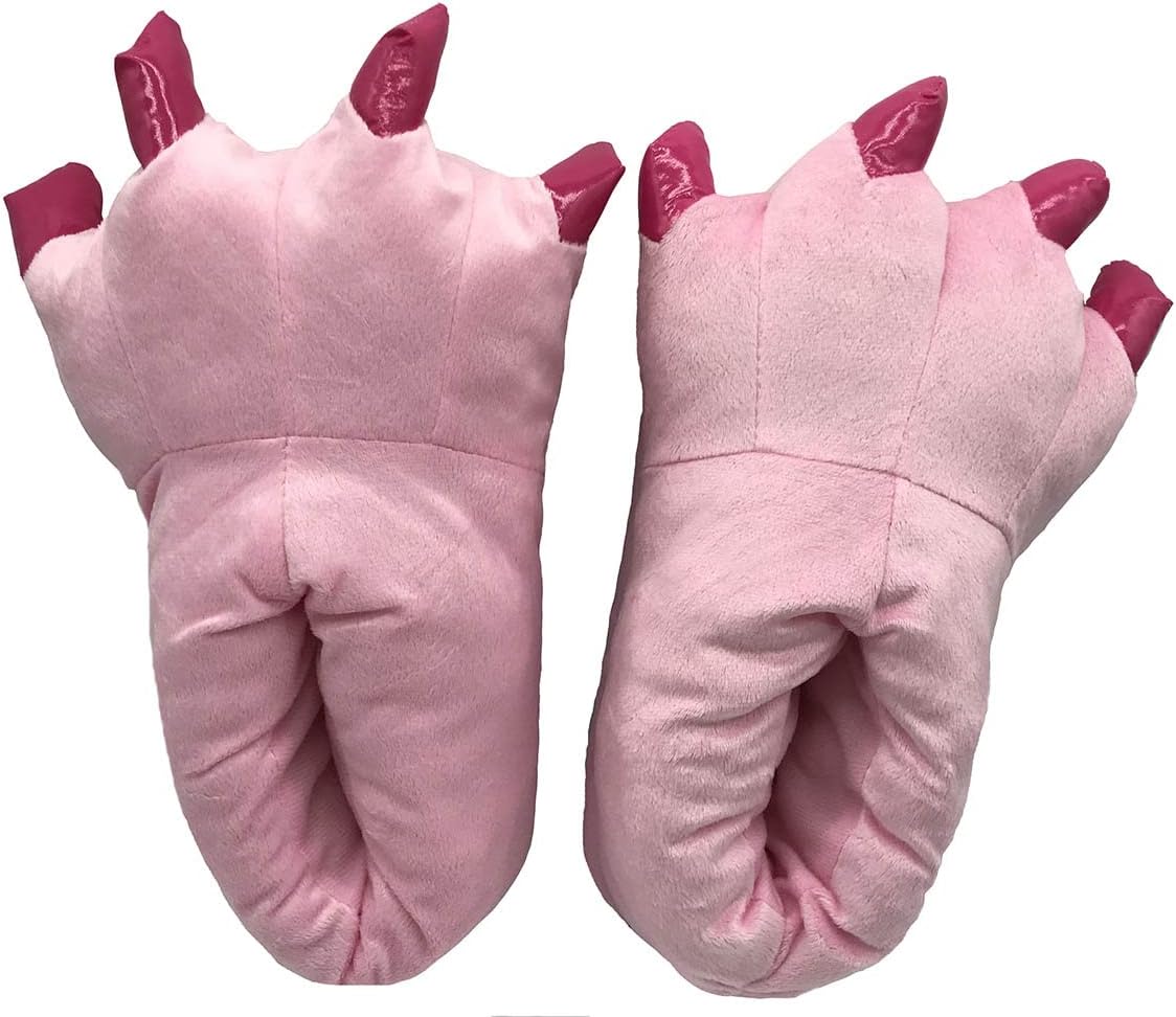 

Unlockgift Унисекс тапочки с животными когтями - курица, птица, корова, тигр, жираф, динозавр, медведь, монстр, розовый