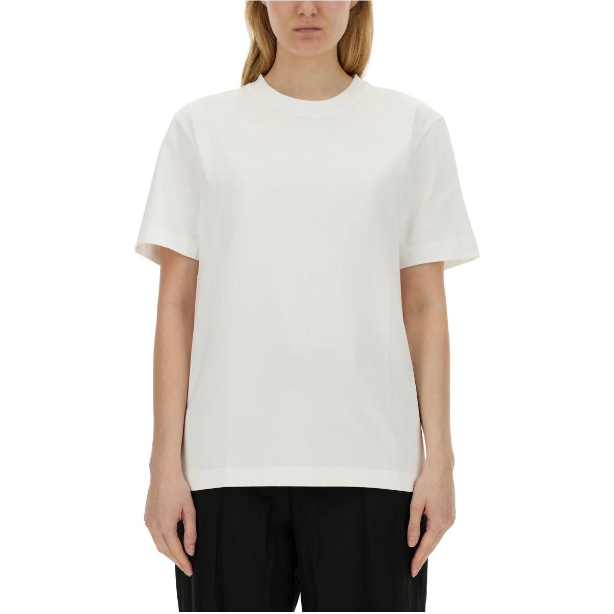 

Футболка с круглым вырезом и принтом логотипа Helmut Lang, белый