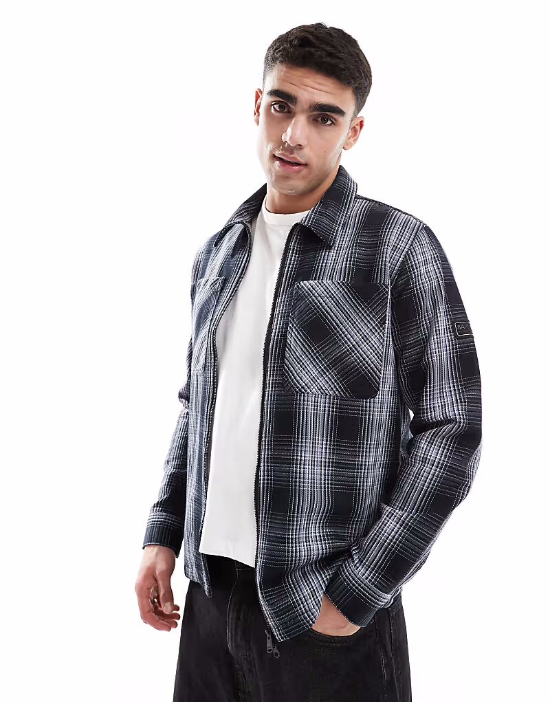 

Черная клетчатая рубашка Barbour International Arne
