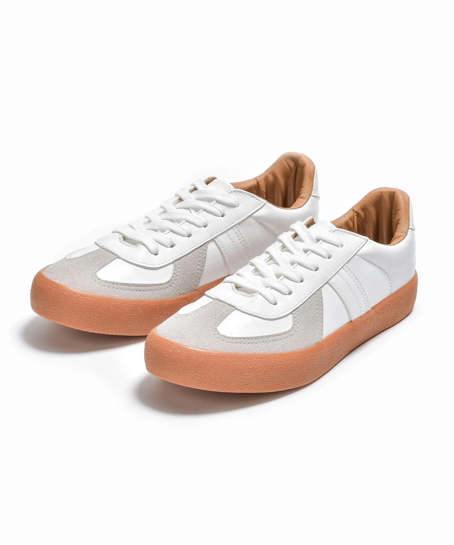Унисекс кроссовки GERMAN TRAINER из искусственной кожи и замши белые
