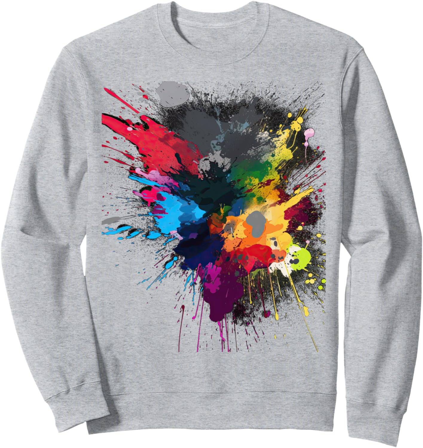 

Толстовка с рисунком в стиле «брызги краски» Spray Paint Designs, серый