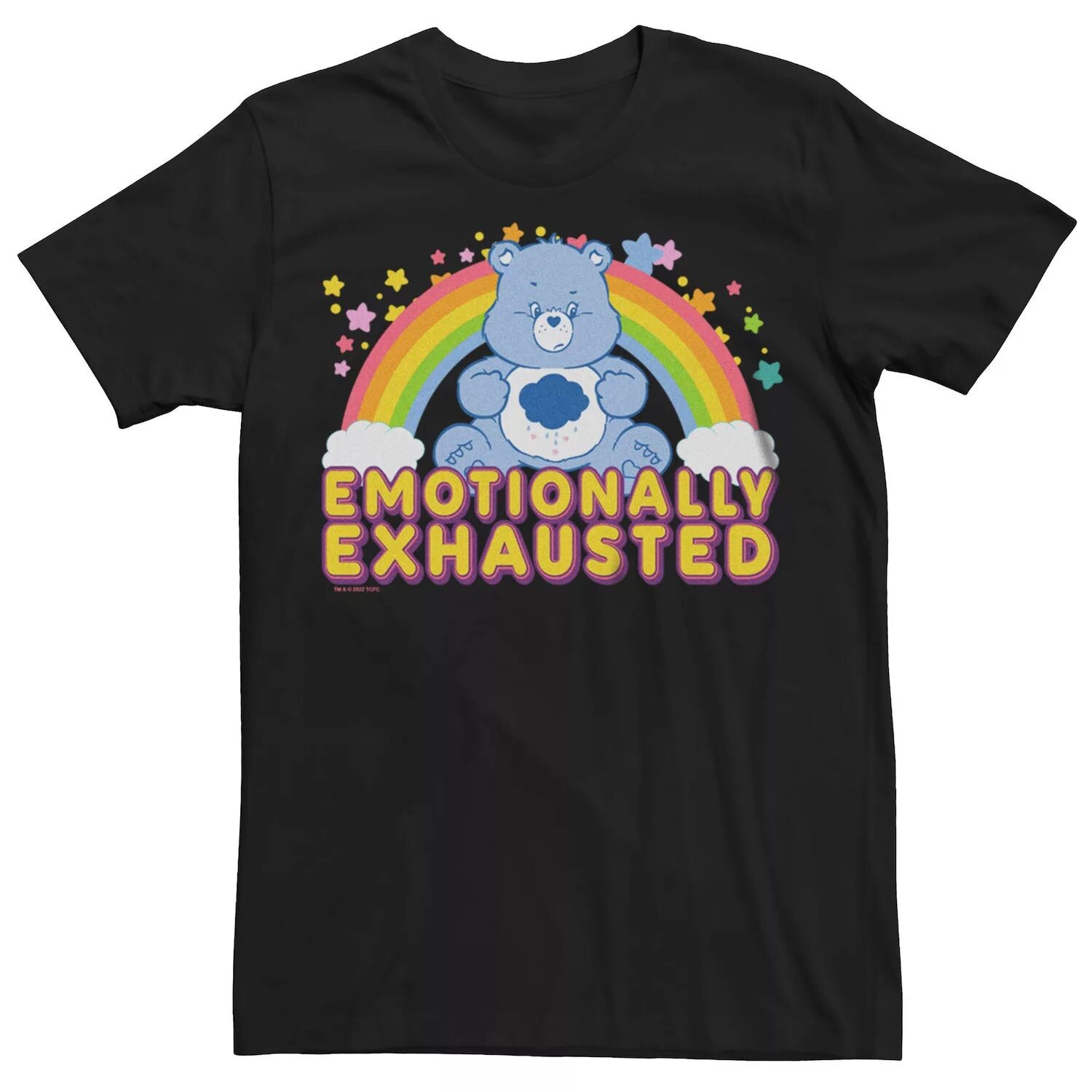 

Мужская футболка Care Bears с рисунком «Эмоционально истощенные» Licensed Character