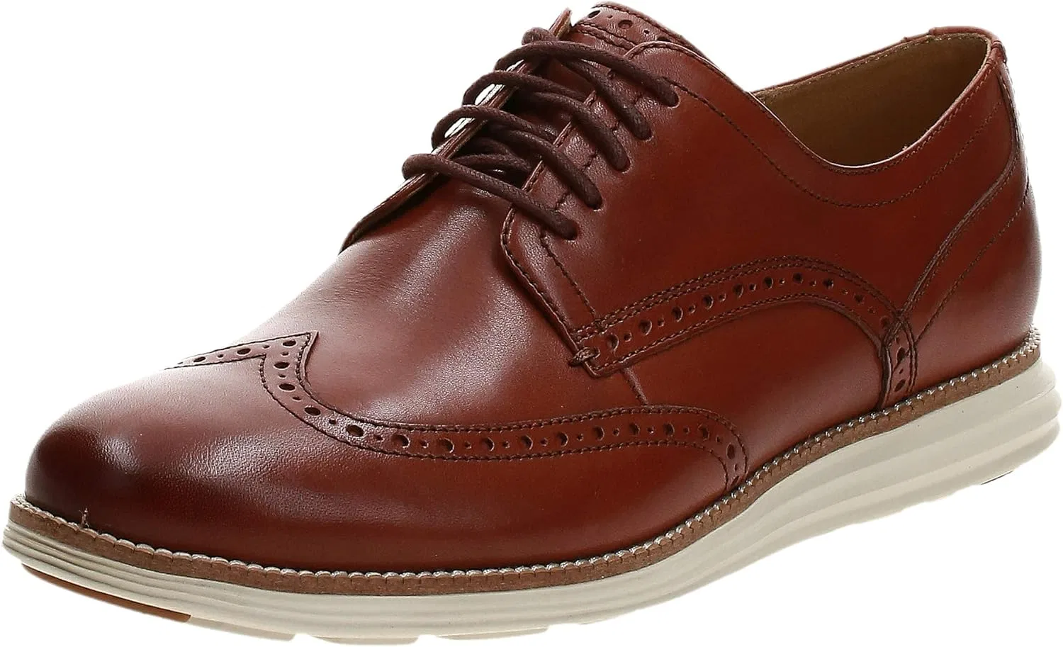 Мужские оксфорды Cole Haan Original Grand Shortwing, Brown Woodbury Ivory Woodbury Ivory