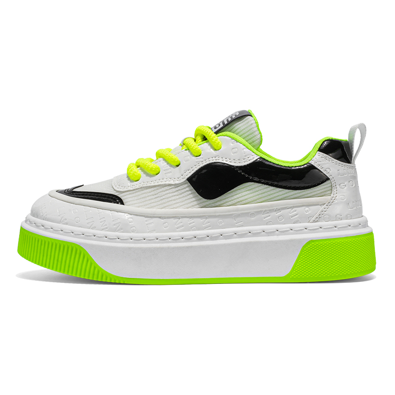 

Нескользящие износостойкие низкие мужские кроссовки AD, White Green