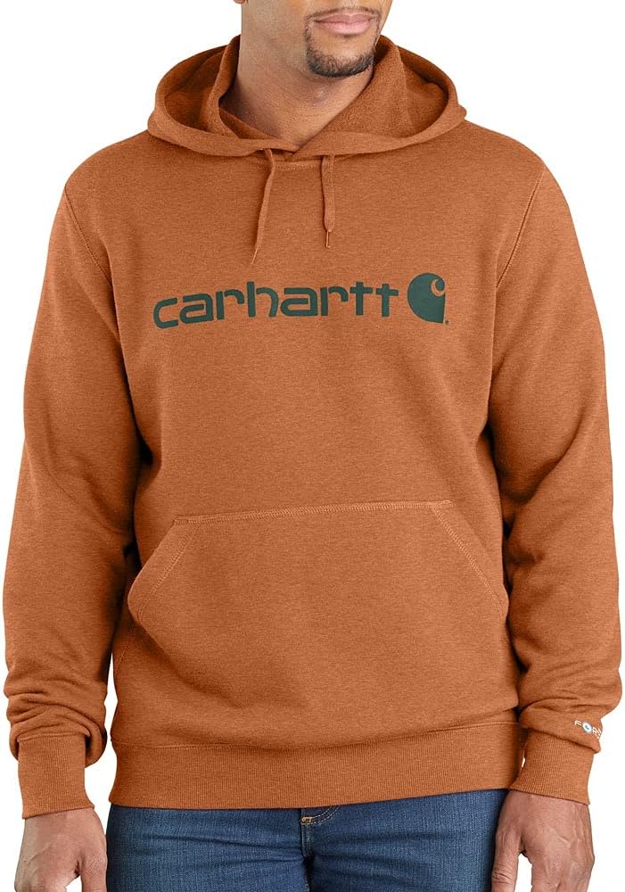 

Carhartt мужская футболка Force Relaxed Fit Midweight Graphic SweatshirtWork Utility, Copper Heather