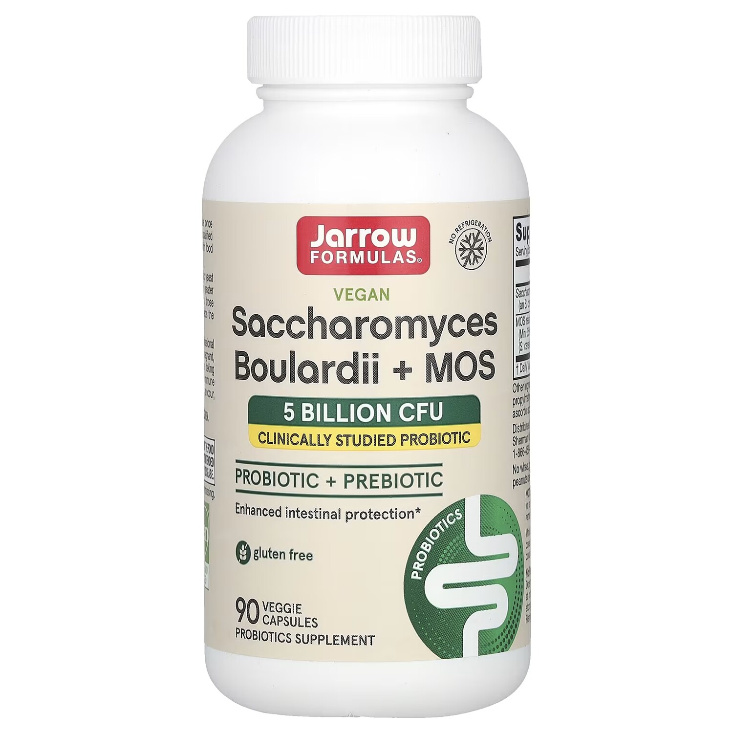 

Добавка Jarrow Formulas Saccharomyces Boulardii + MOS 5 миллиардов КОЕ, 90 капсул