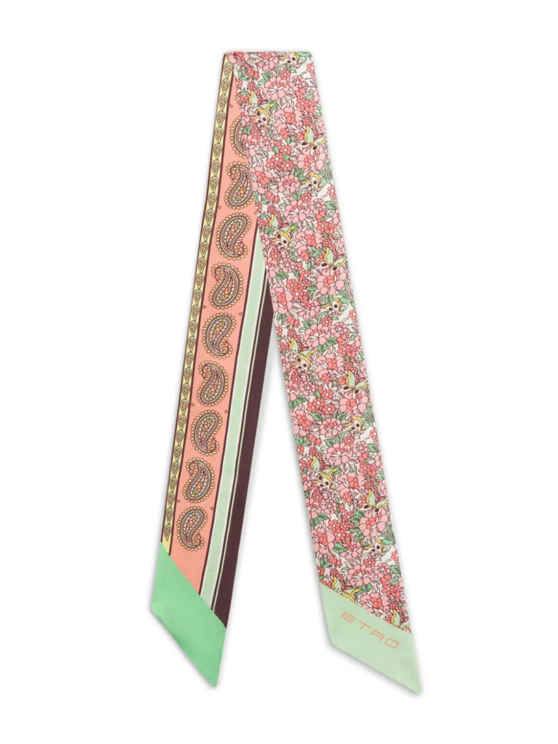

ETRO шелковый платок с принтом, розовый