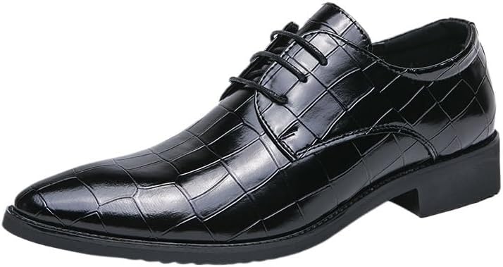 

Мужские кожаные туфли, повседневные деловые оксфорды, на шнуровке и слипоне, для вождения, удобные, для прогулок, вечеринок, свадеб Zestrelax, черный