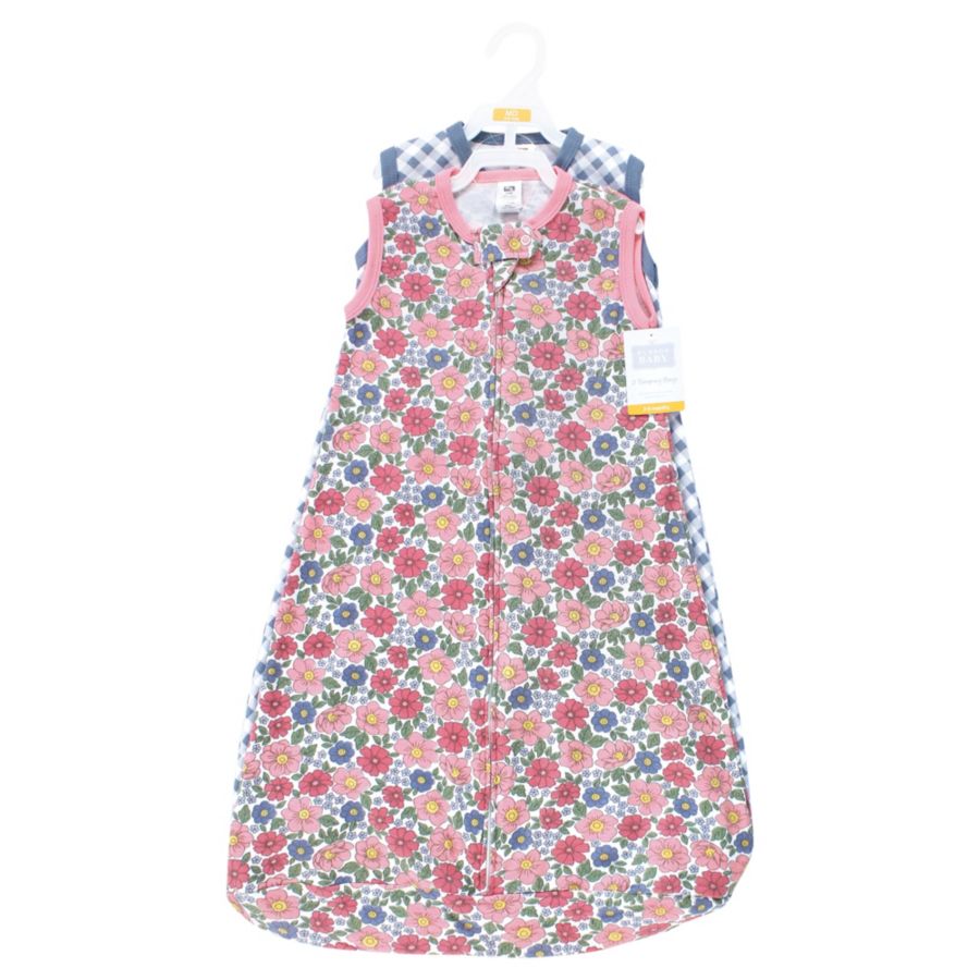 Хлопковая блузка с длинными рукавами - решение для сна Hudson Baby, Pink blue pretty floral — фото 2