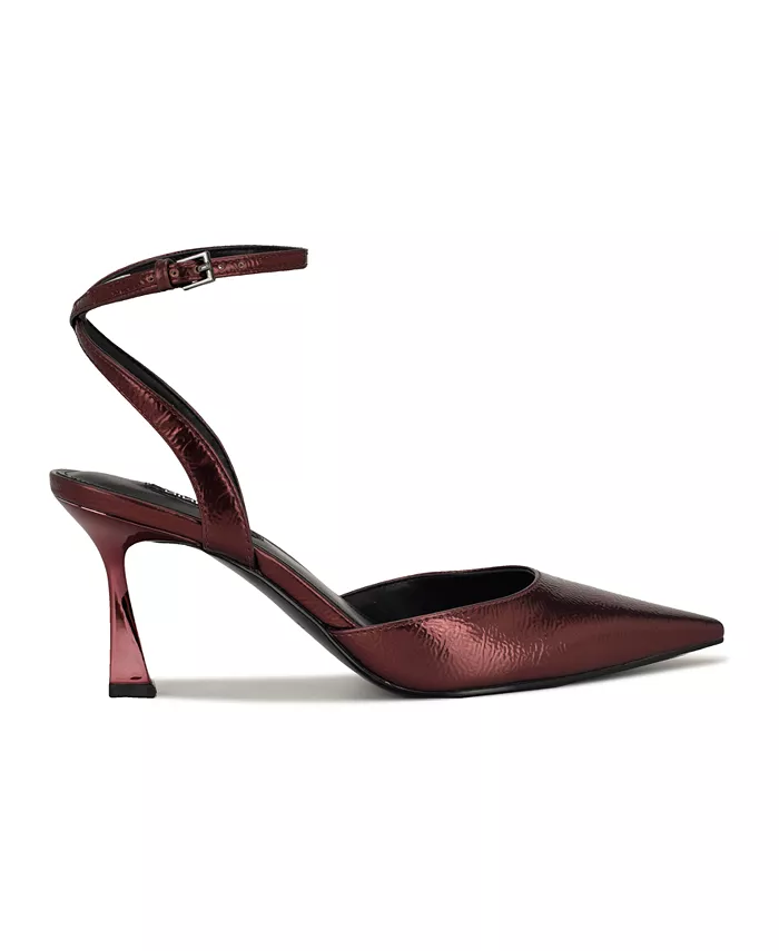 Женские туфли-лодочки Kellie с острым носком и коническим каблуком Nine West, красный — фото 2