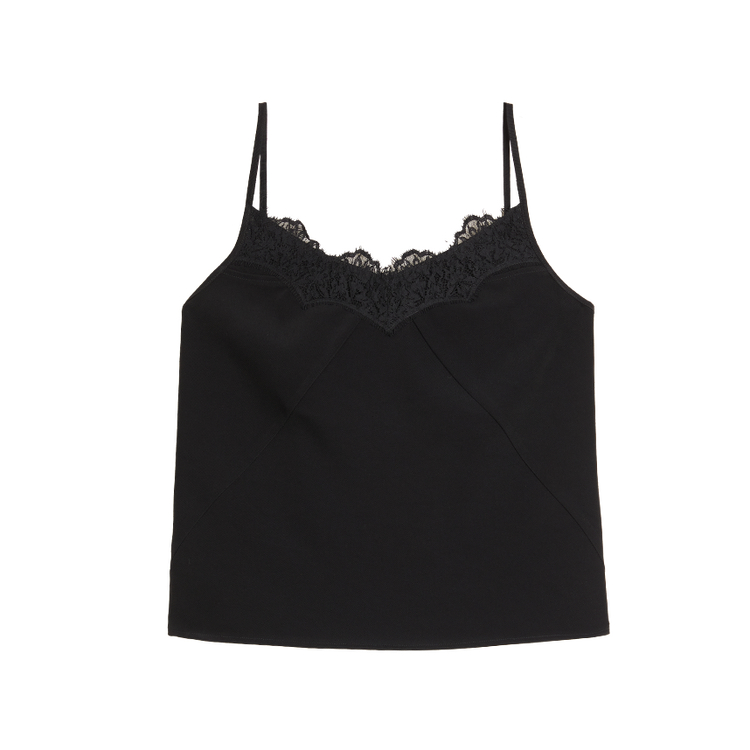 

ELLE Топ-майка женская Black V-образный вырез Others