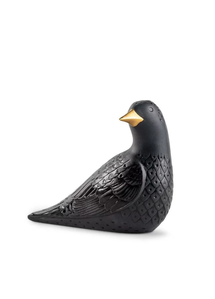 

Декоративная фигурка Starling II черная Lladró, черный/золотой