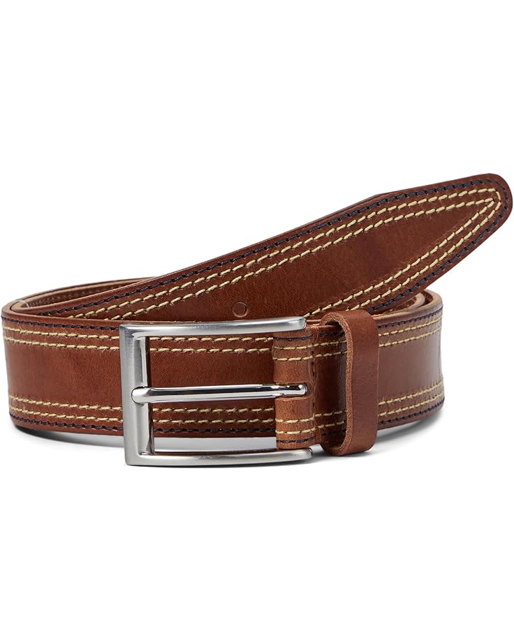 

Ремень Johnston & Murphy Triple Contrast Stitched Belt, желто-коричневый