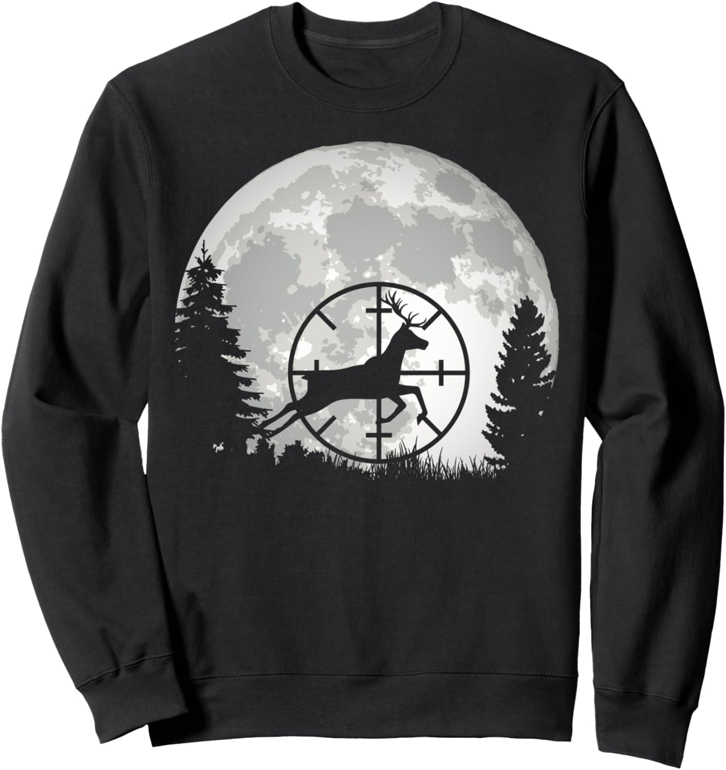

Толстовка с забавным рисунком оленя и перекрестием прицела Funny Hunting Lover Outfits For Deer Hunters, черный