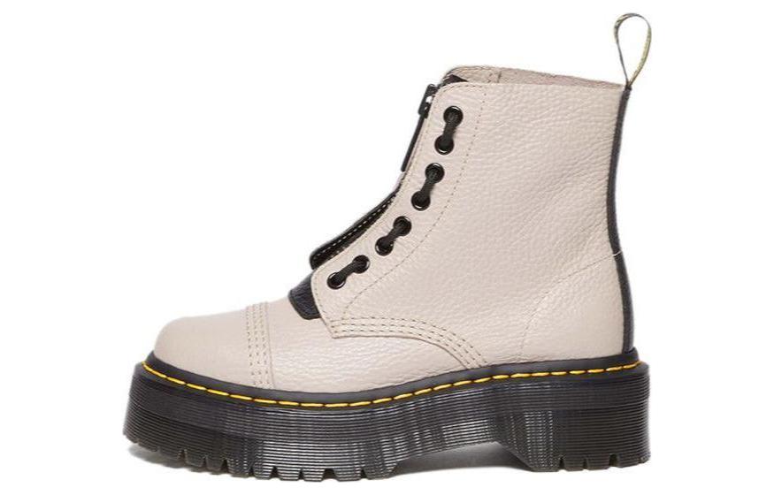 Dr.Martens Короткие ботинки Martin Sinclairseries 5 см, женские, серо-коричневые