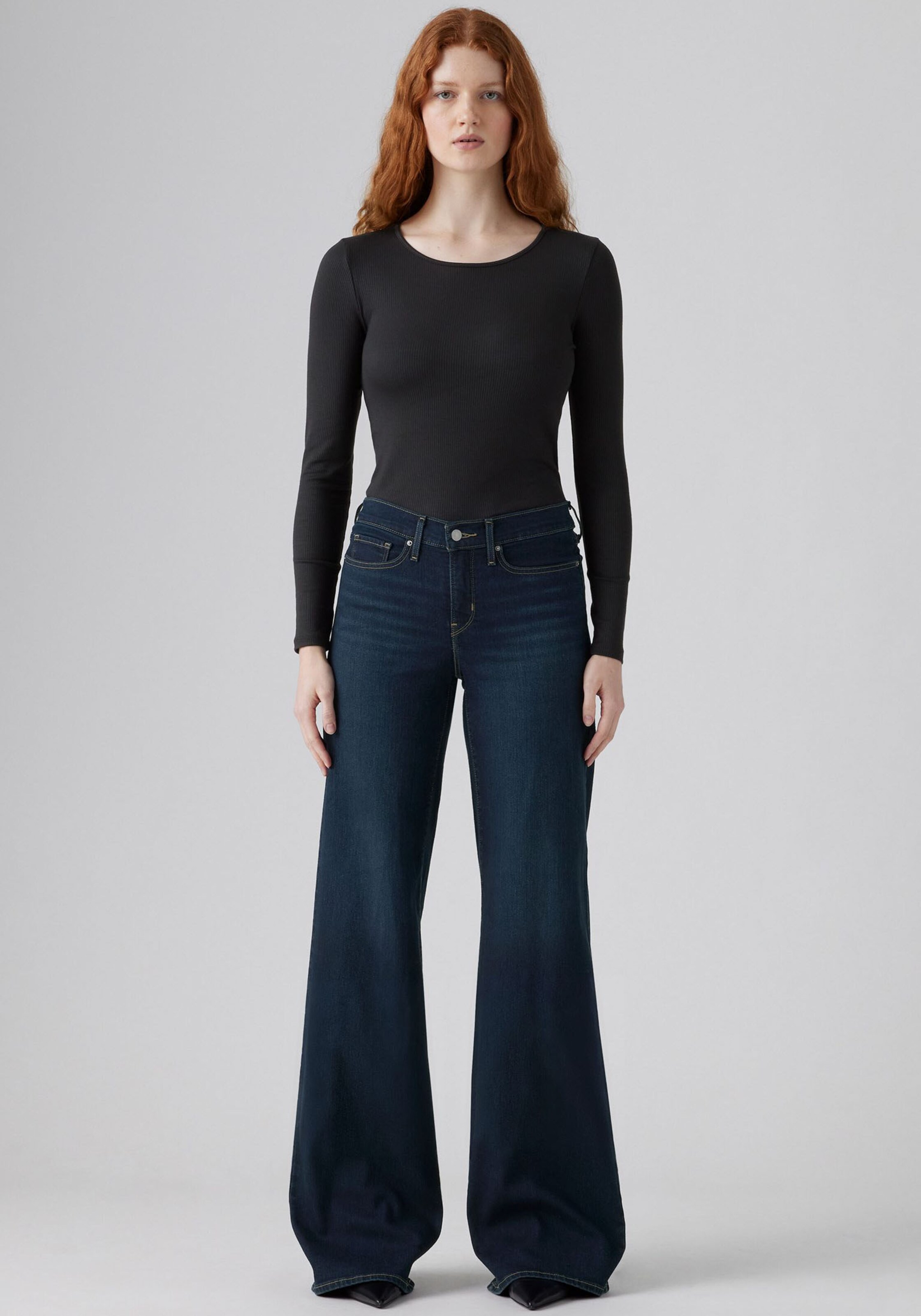 LEVI'S  Джинсы с широкими штанинами в темно-синем цвете — фото 2