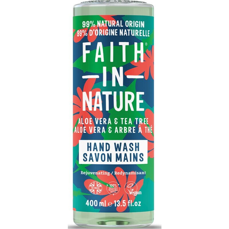 

Жидкое мыло Алоэ Вера и Чайное Дерево Faith in Nature, 400 ml