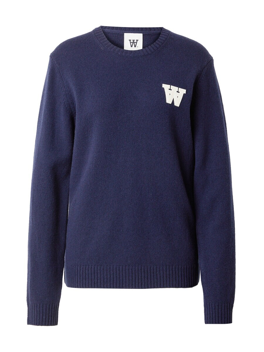

Тонкий вязаный свитер WOOD WOOD Sweater Tay, морской синий