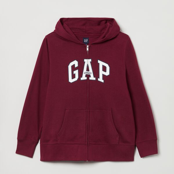 

Толстовка с капюшоном на молнии с логотипом Gap, фиолетовый