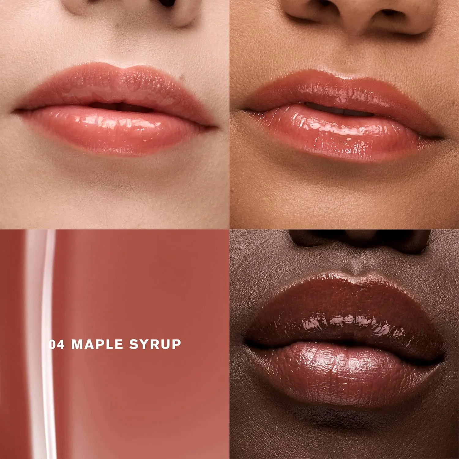 Масло для губ Estée Lauder Glossy Pout | Увлажняет и придает объем, с легким оттенком | Содержит гиалуроновую кислоту и витамин Е, 04 Maple Syrup - Warm Beige — фото 2