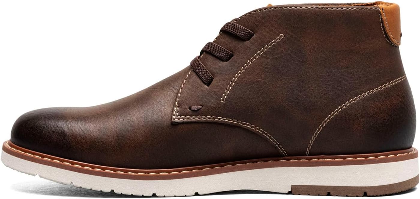 Ботинки Florsheim для мальчиков, Vibe Plain Toe Chukka - для маленьких и больших детей, Brown Crazy Horse — фото 4