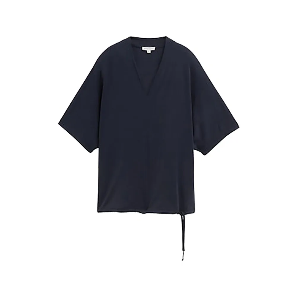 

Футболка с коротким рукавом Tom Tailor Cupro V-Neck, синий