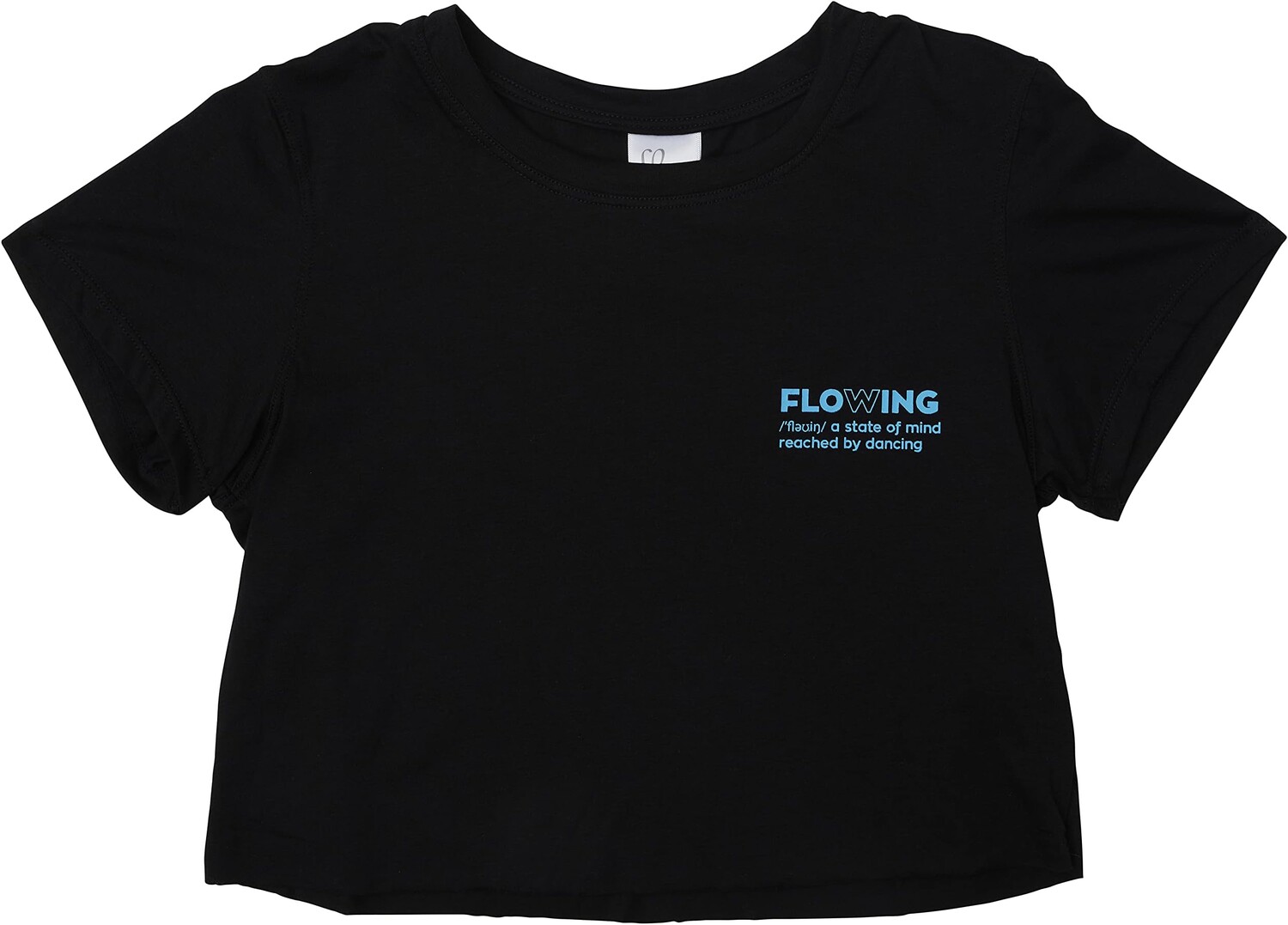 

Футболка Flo Active Alba Raw Edge Crop Tee, черный