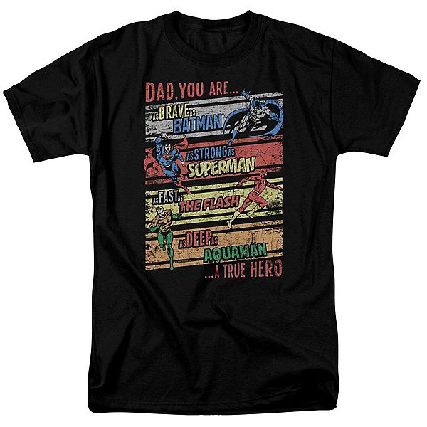 

Футболка с коротким рукавом Justice League of America A True Hero Licensed Character