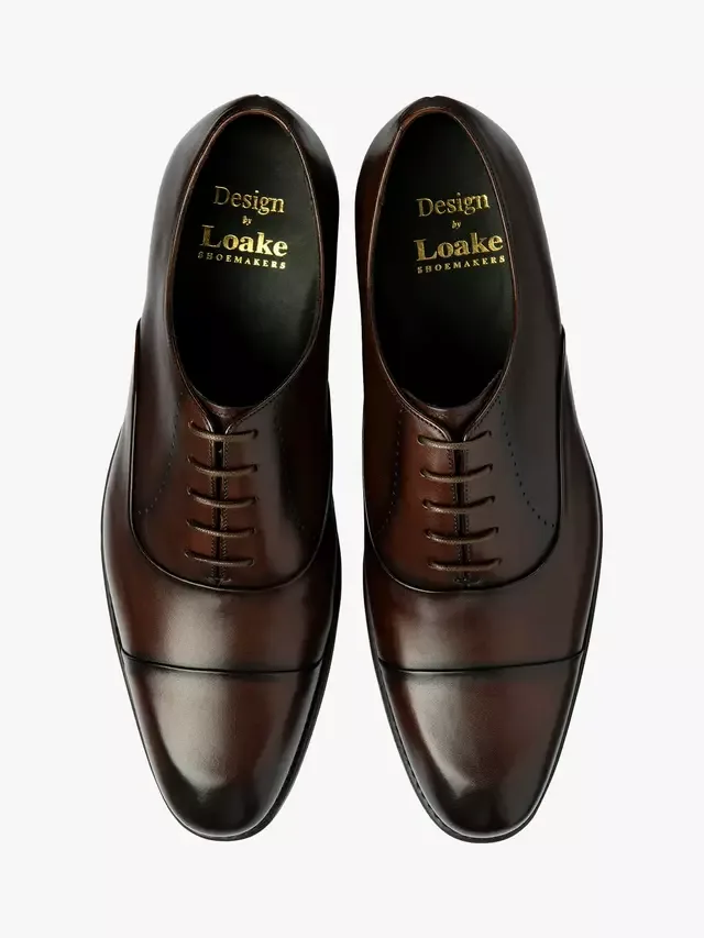 Кожаные оксфордские туфли Phoenix Loake, Dark Brown — фото 3