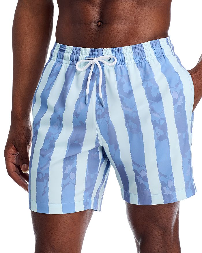 

Санно Абстракт Полосатые Плавки 16,5 см Trunks Surf & Swim Co., синий