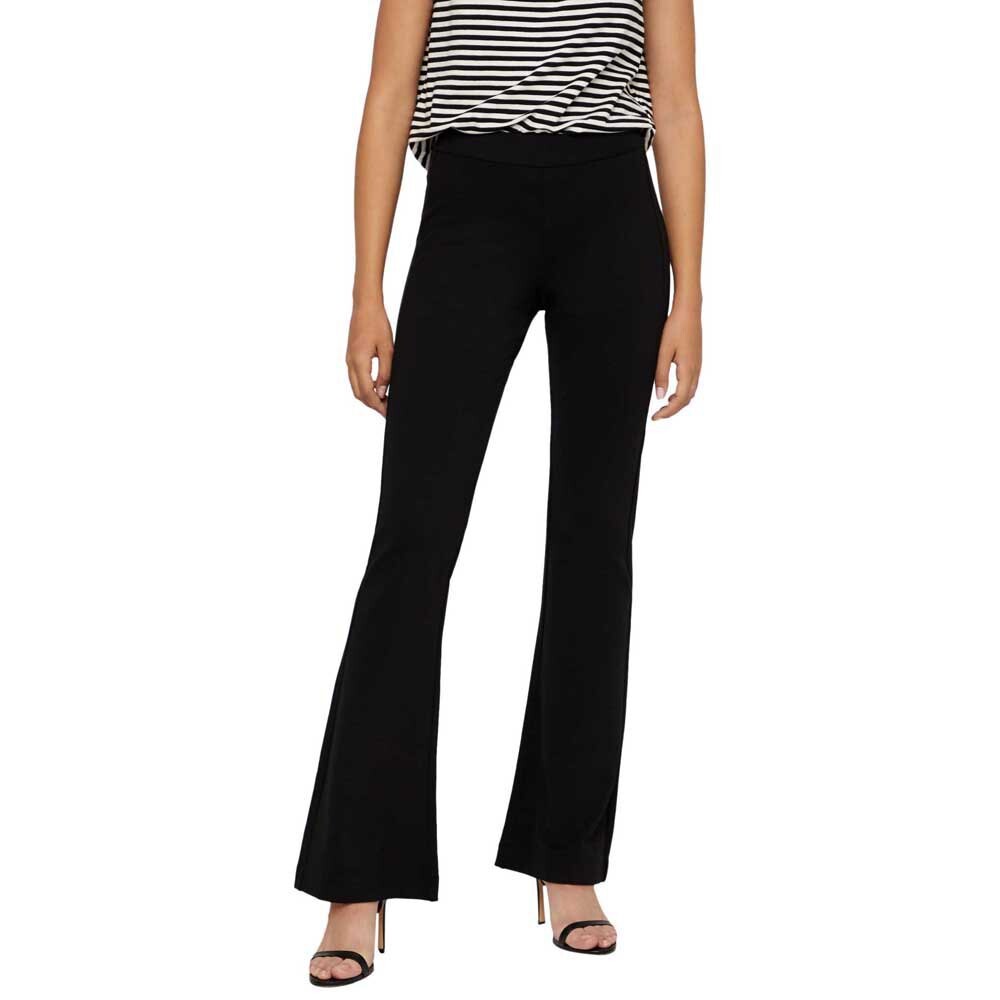 

Брюки Vero Moda Kamma Mr Flared Jersey, черный