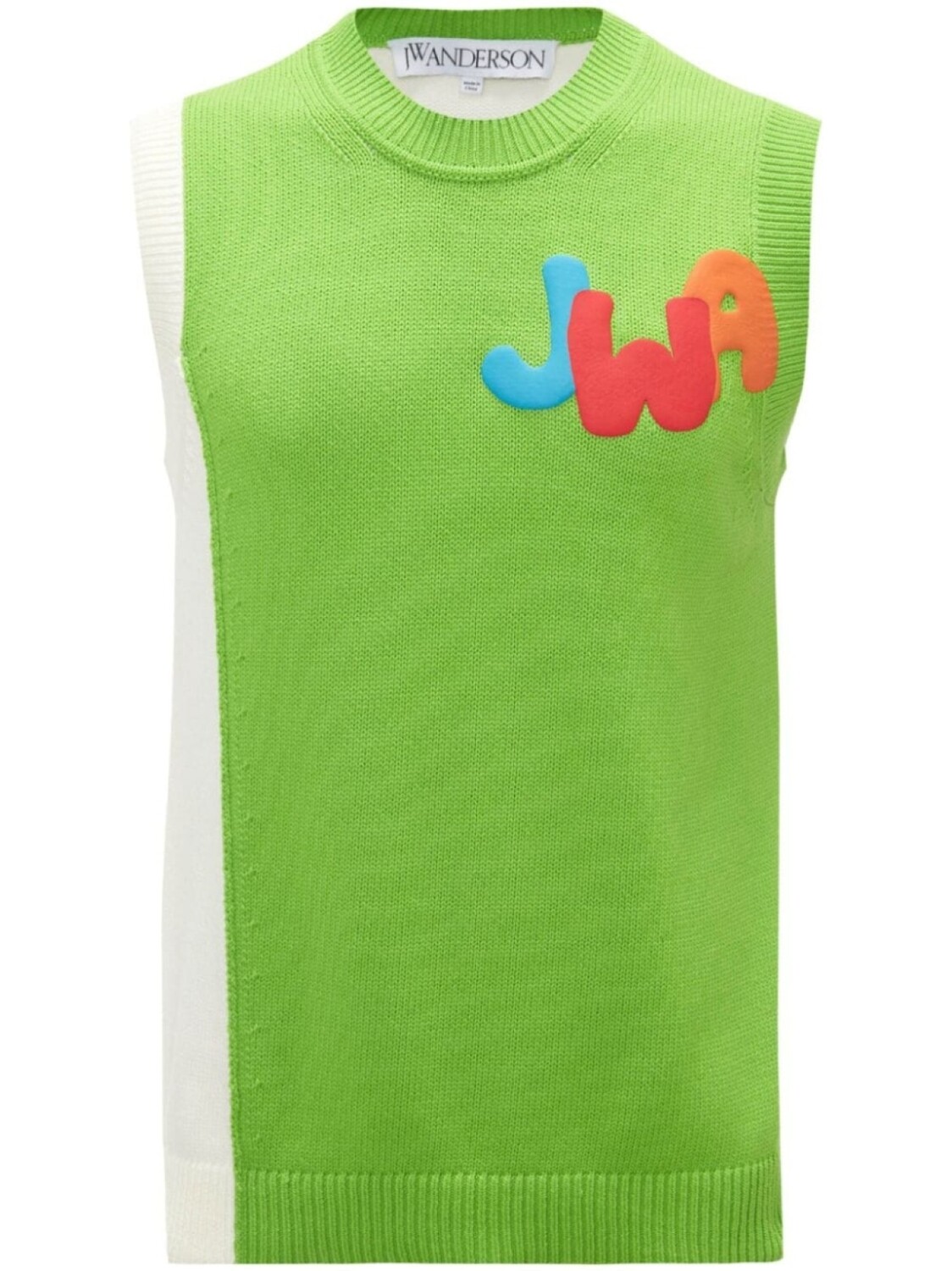 

JW Anderson трикотажный топ JWA, зеленый