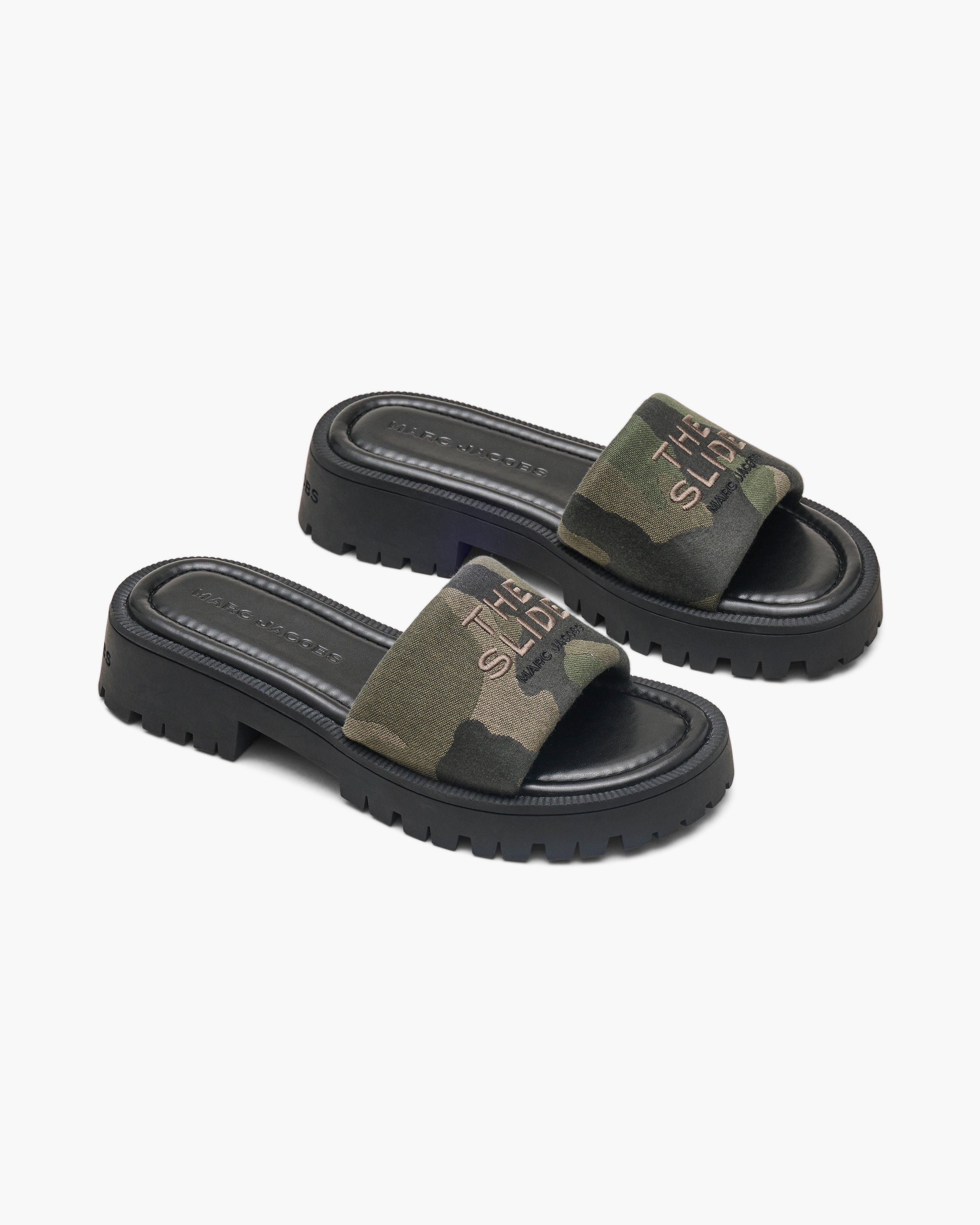 Слайдеры The Camo Jacquard Lug Sole Slide Marc Jacobs, цвет Camo Multi