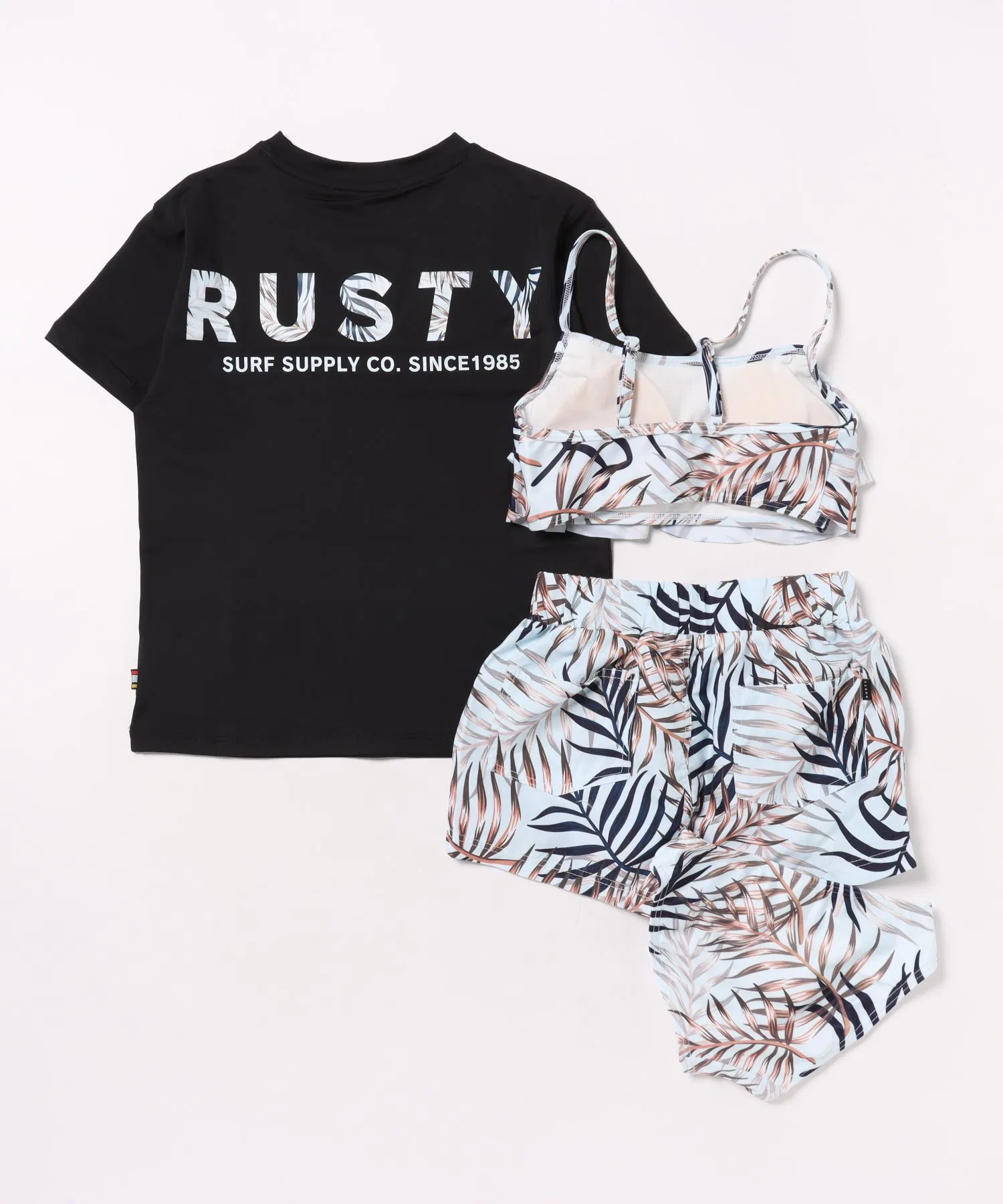 【RUSTY】Детский купальник-танкини, комплект из 4 предметов — фото 4