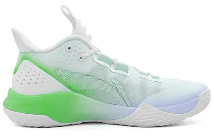 

Баскетбольные кроссовки Combat Low Basketball Shoes Men Low-Top White/Blue/Green Lining
