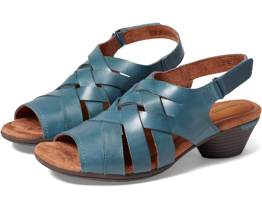 

Туфли Cobb Hill Laurel Woven Sandal, цвет Teal Leather