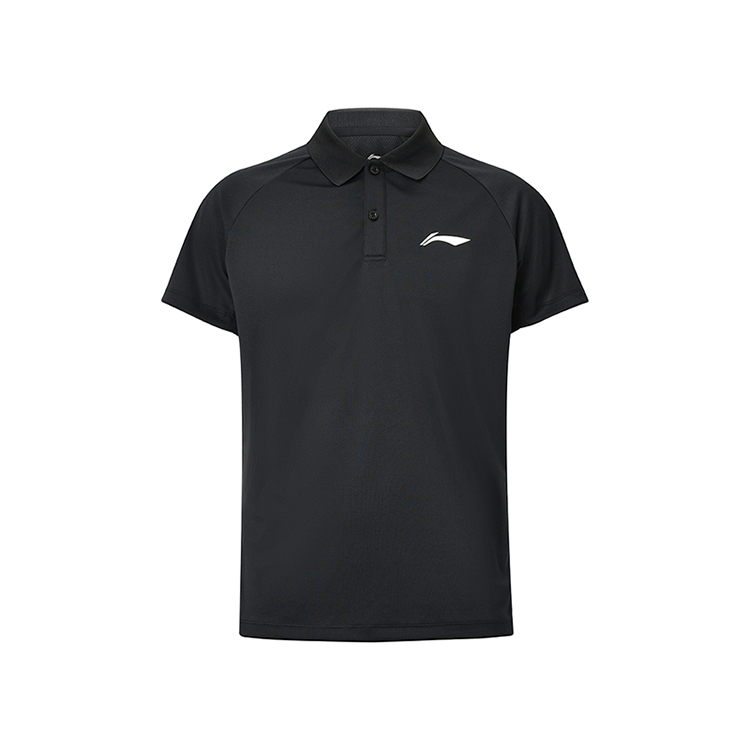 

LINING Футболка поло для бадминтона Unisex Black