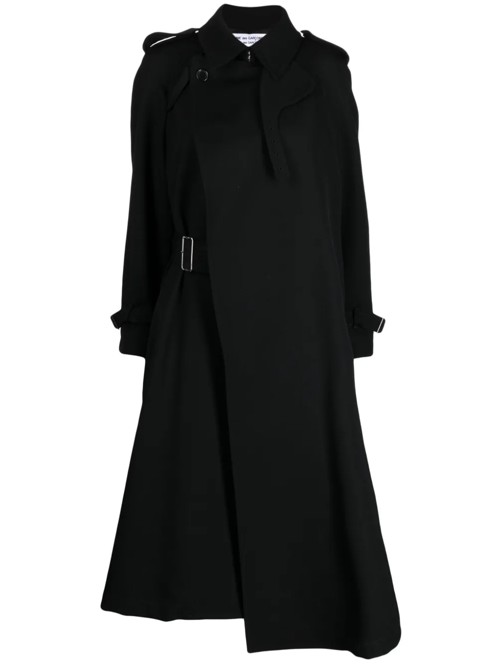 

Шерстяное пальто с заостренными лацканами Comme Des Garçons Comme Des Garçons, черный
