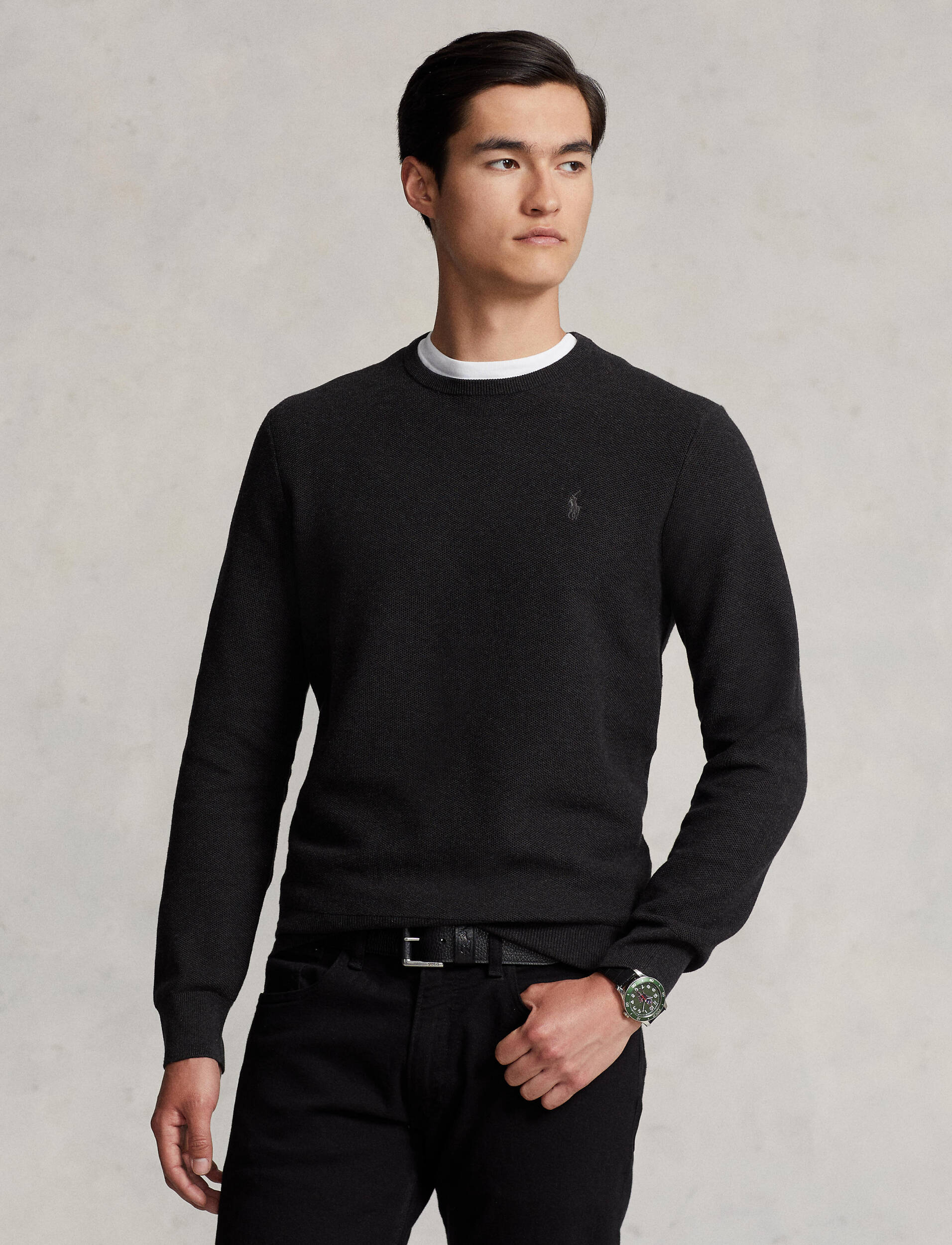 

Свитер POLO RALPH LAUREN Regular Fit, цвет grafite