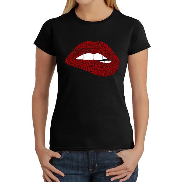 

Футболка Brooklyn lips с женским принтом La Pop Art, Black, Черный, Футболка Brooklyn lips с женским принтом La Pop Art, Black