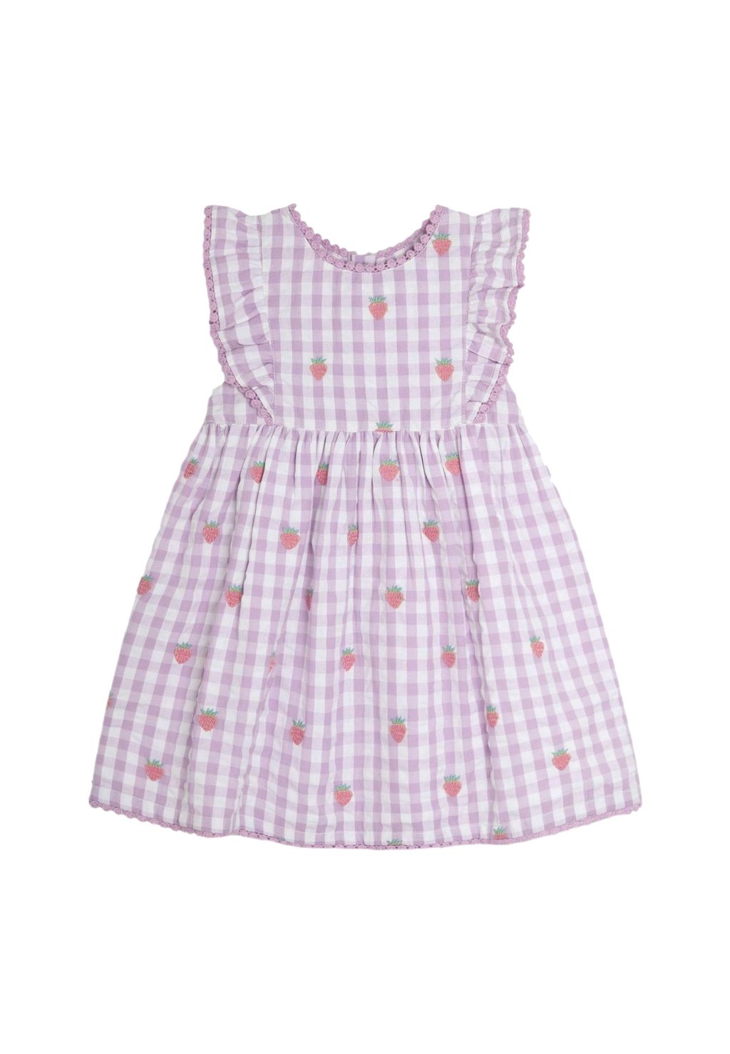 

Повседневное платье REGULAR FIT EMBROIDERED JoJo Maman Bébé, цвет Lilac Purple Strawberry